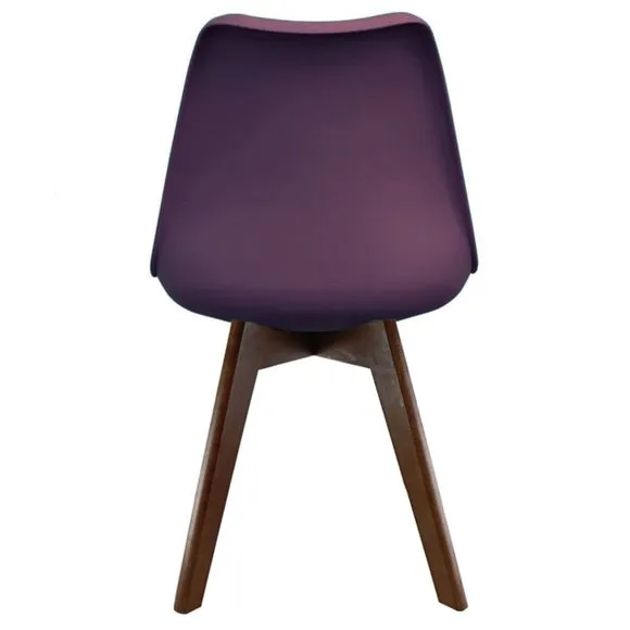 Fusion Living Soho Plastic Dining Chair with Squared Legs 6