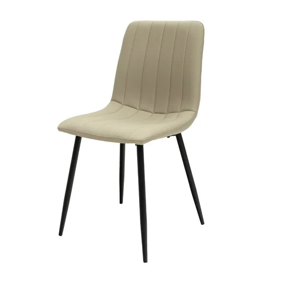 Panama Round Dining Table with 4 Faux Leather Dining Chairs 5
