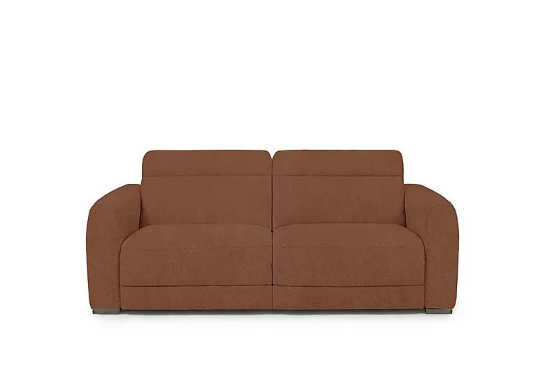 Edison Fabric 2 Seater Sofa - Rust - Sofas and Armchairs