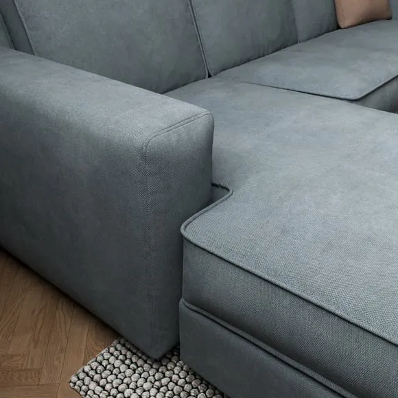 Claude Tonal Chenille Corner Chaise Sofa 3