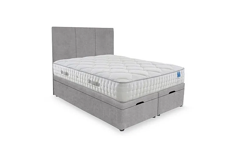 Memory Luxe End Lift Ottoman Divan Set - Small Double - Lace Dolphin