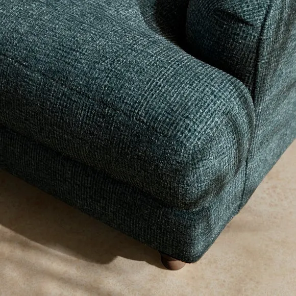 Arthur Waffle Chenille Corner Chaise Sofa 2