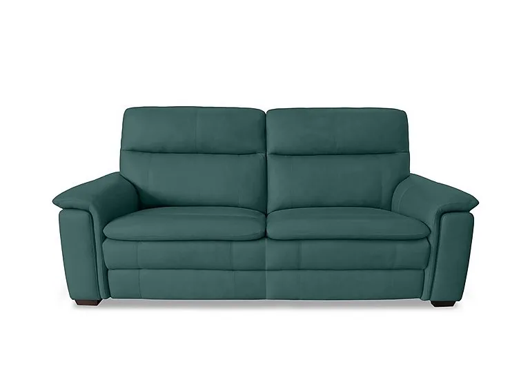 Recharge 3 Seater Leather Sofa - BV Lake Green - Sofas and Armchairs - In Time for Christmas
