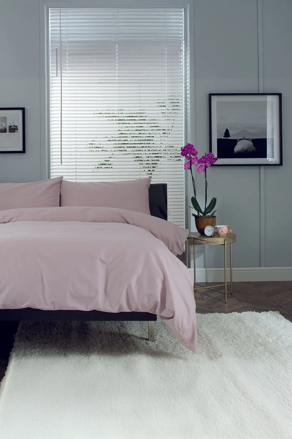 The Lyndon Company Luxury 100% Cotton 200 Thread Count Duvet Cover Set in Pink 1