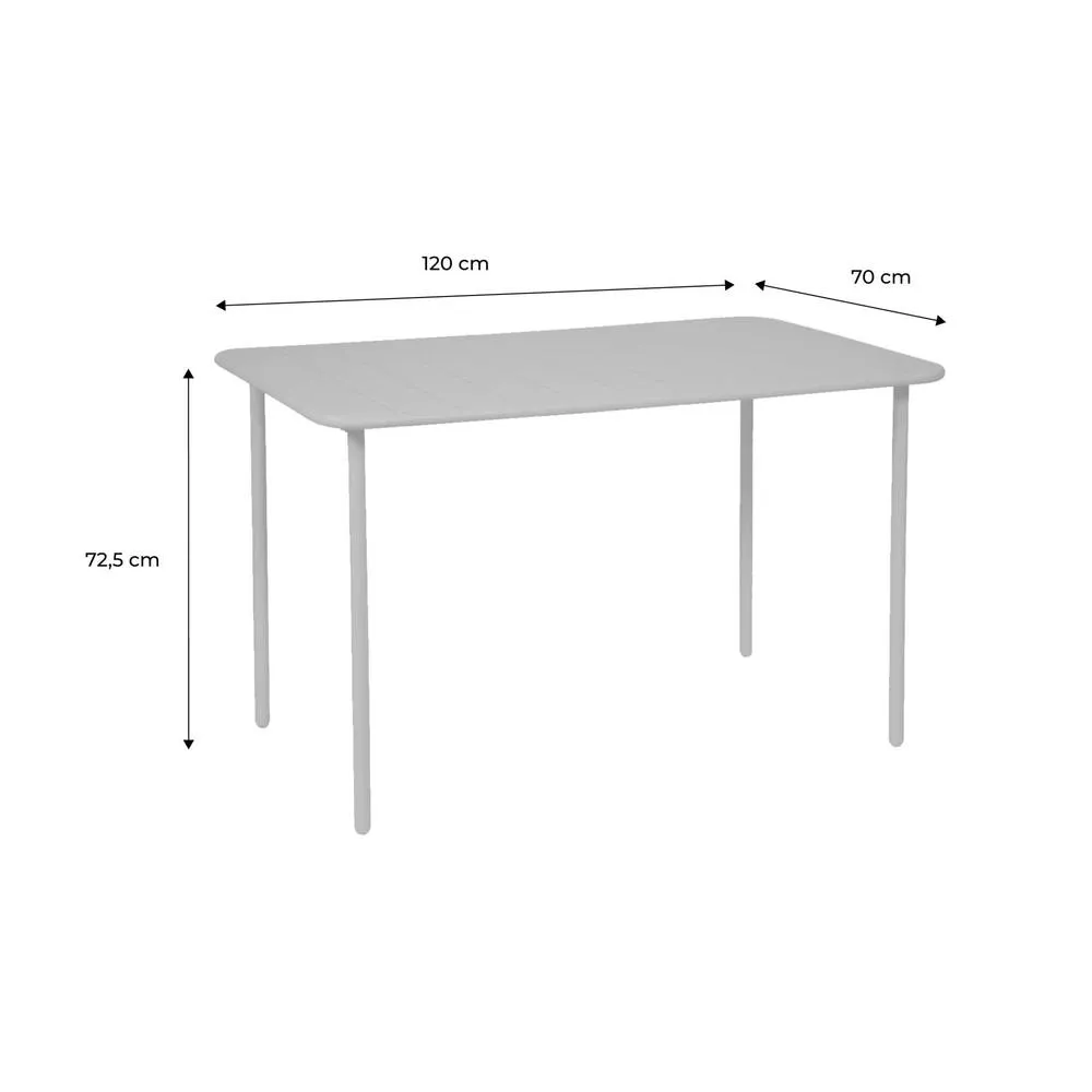 sweeek Metal garden table for 4 people in Green 6