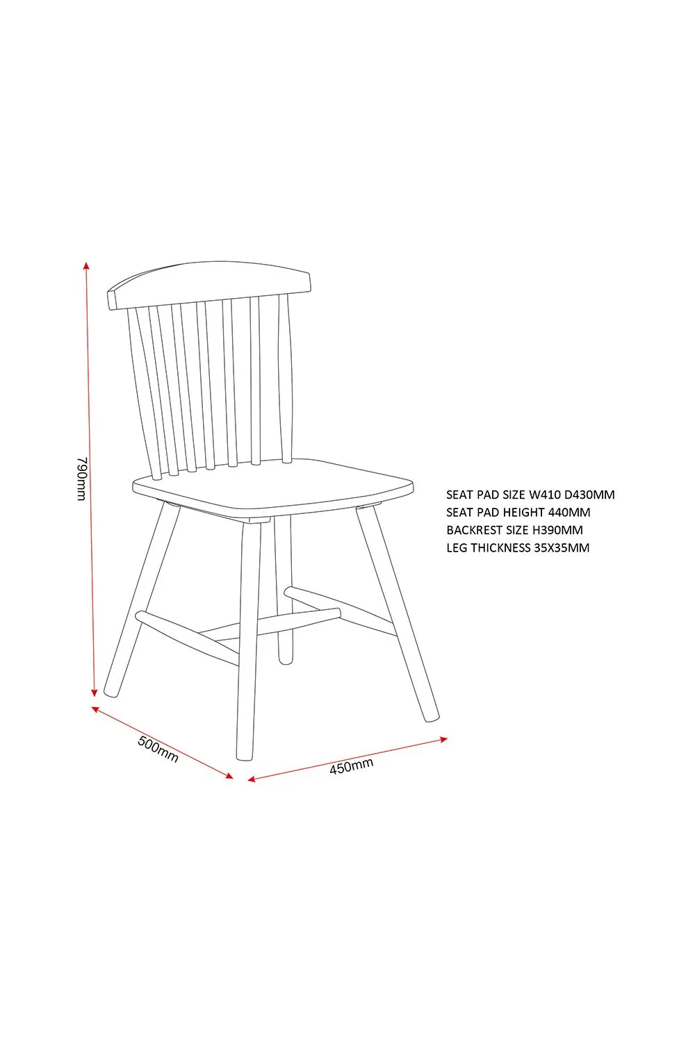Seconique Emery Chair (Box of 2) in Natural 5