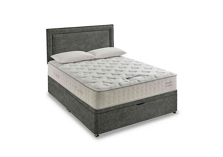 Revitalise Ortho 1400 Half Ottoman Divan Set - Double - Fine Cord Velvet Hunter