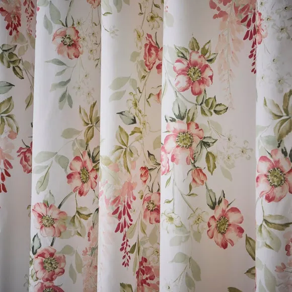 Wisteria Trail Polycotton Blackout Eyelet Curtains 3