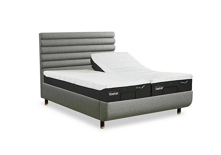 Arc Ergo Smart Base Bed Frame with Vectra Headboard - Super King - Natural Ash