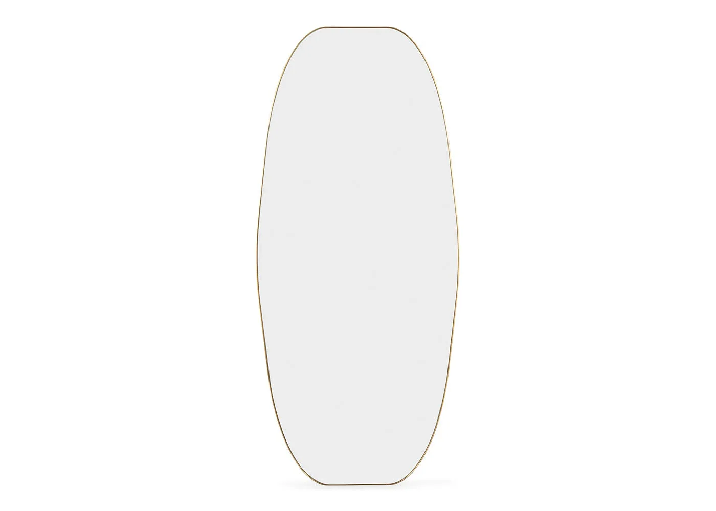 Heal's Fine Edge Dram Wall Mirror Gold 80 x 180cm