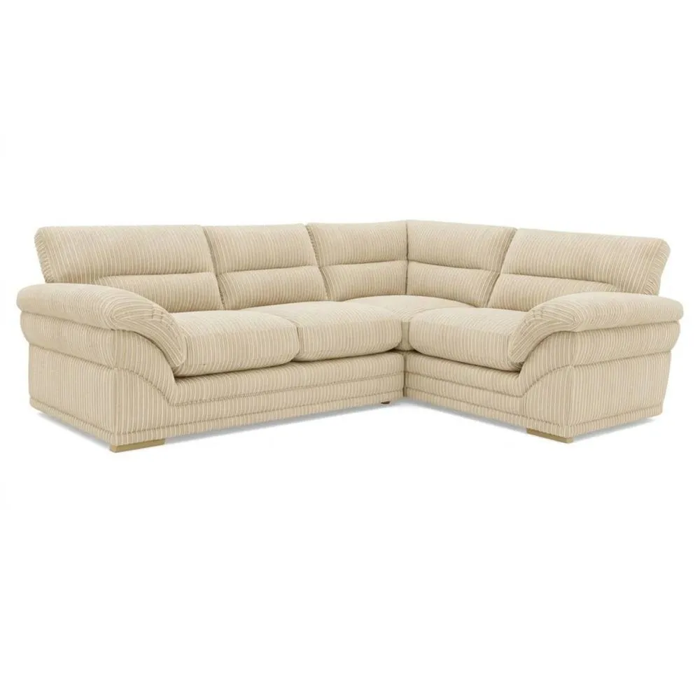 Bliss Furniture Amalfi Claude Left Hand 2 Piece Corner Sofa in Cream