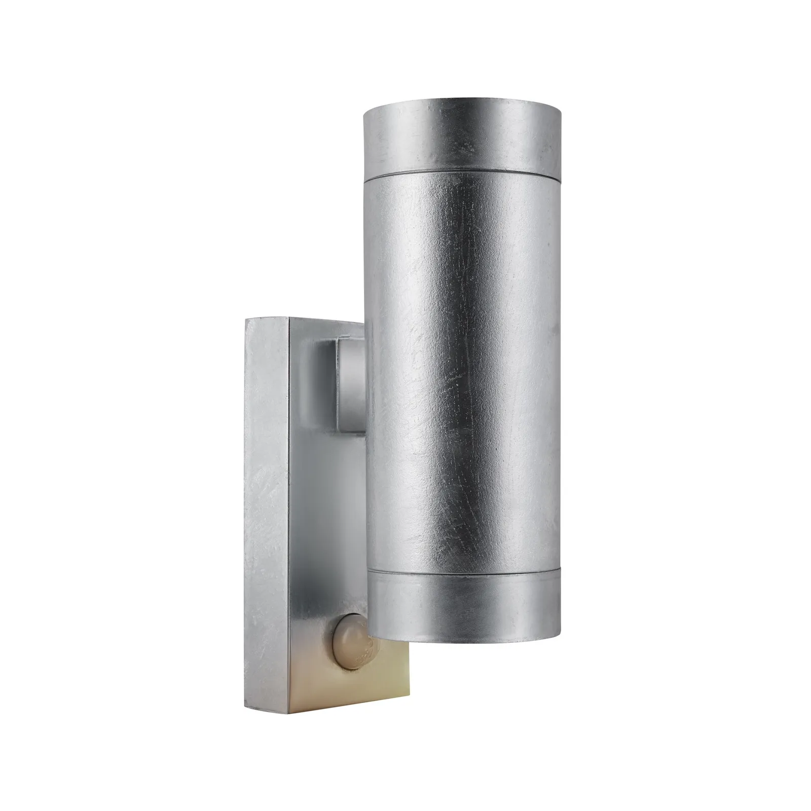 Nordlux Tin Outdoor Wall Light Galv Steel Garden GU10 IP54 in Silver