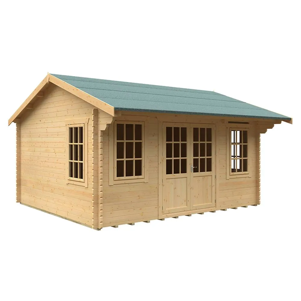 Buttercup Farm 16x14 The Dalton 44mm Cabin - L475 x W415 x H303.6 cm in Natural 1