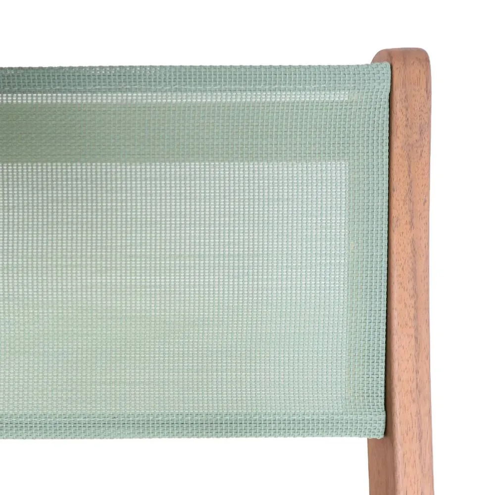 sweeek Children's bistro garden table + 2 chairs acacia wood in Light Green 4