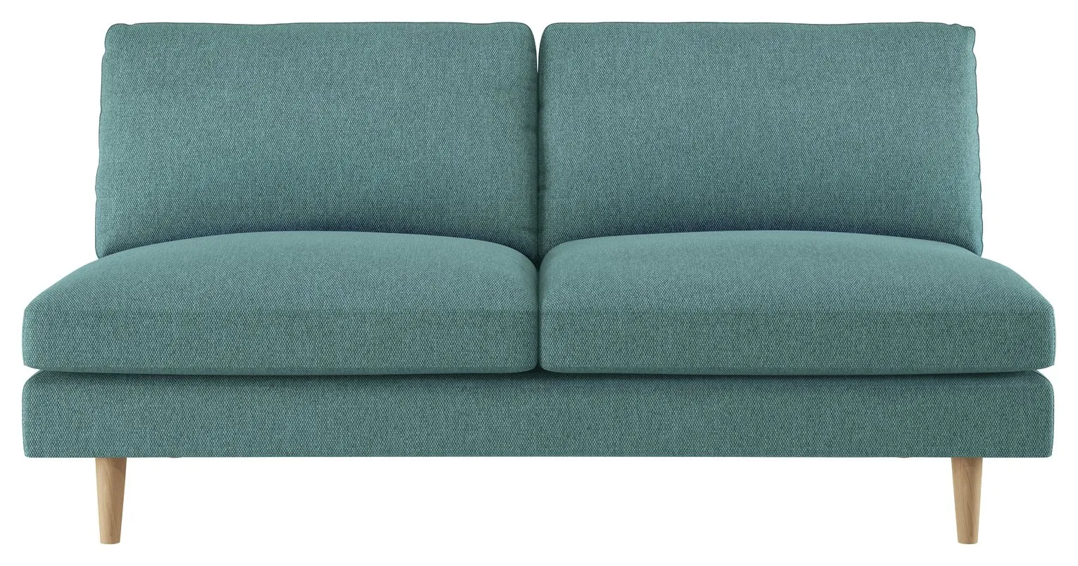 Habitat Teo 2 Seater Fabric Sofa - Teal