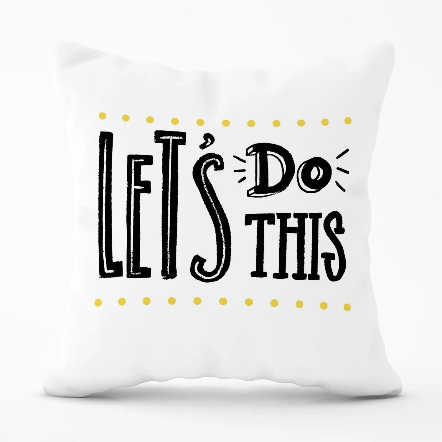 Warren Reed - Designer Let'S Do This Outdoor Cushion in Black