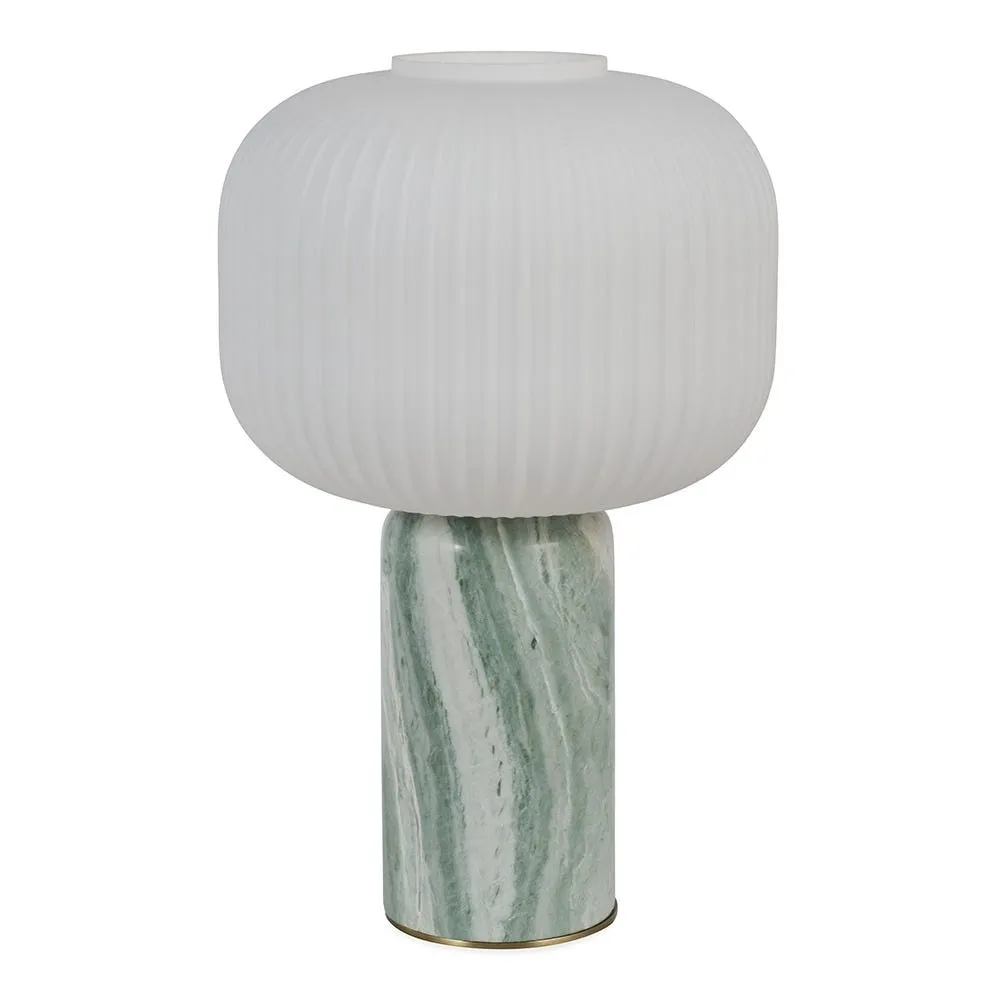 Heal's Opal Lantern Table Lamp Jadeite Marble 2