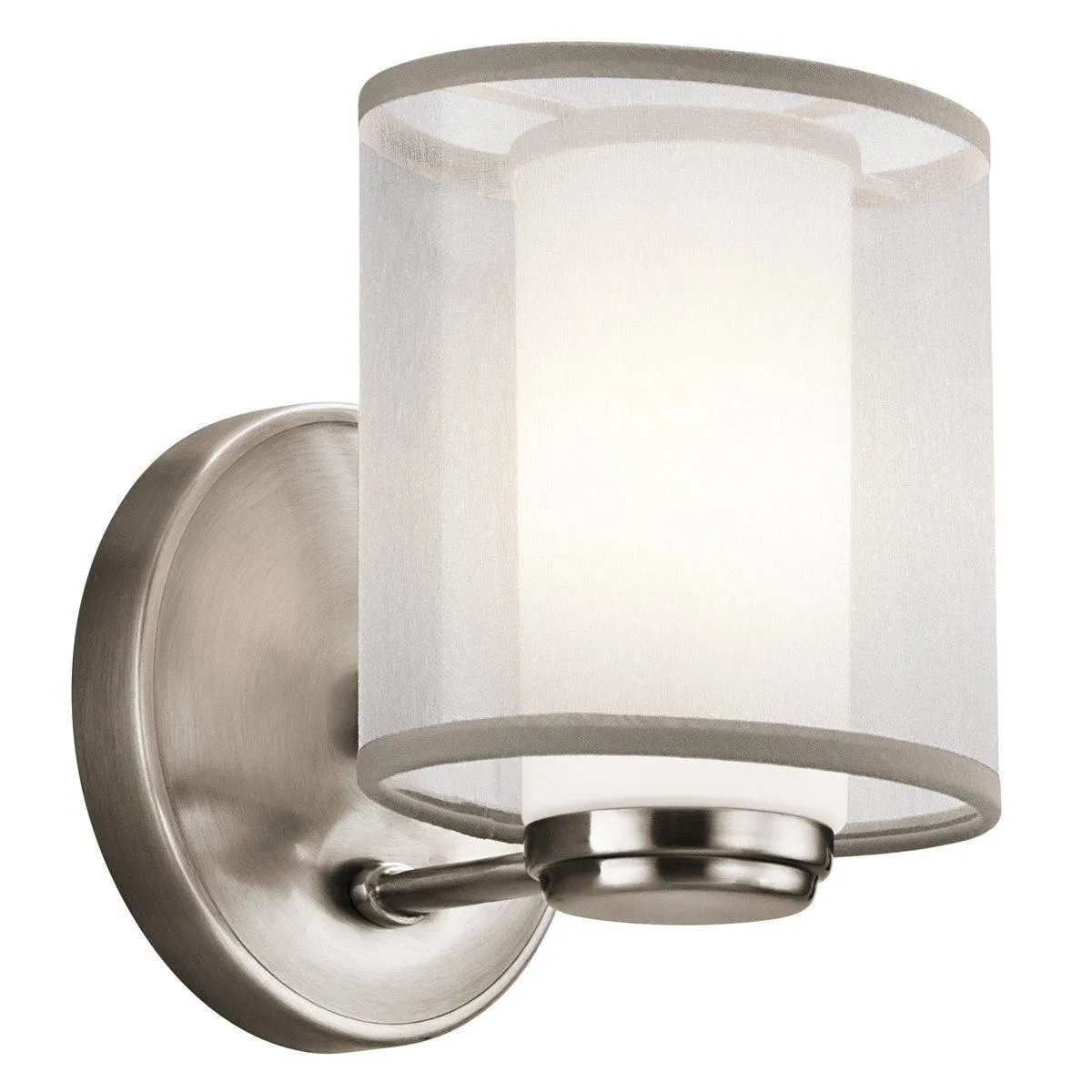 Netlighting Saldana 1 Light Wall Light Classic Pewter G9 in Grey