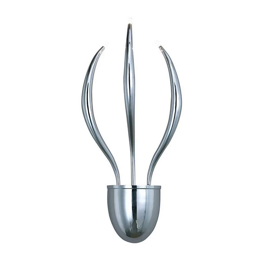Netlighting Llamas Wall Lamp 3 Light G4 Polished Chrome NOT LEDCFL Compatible in Silver