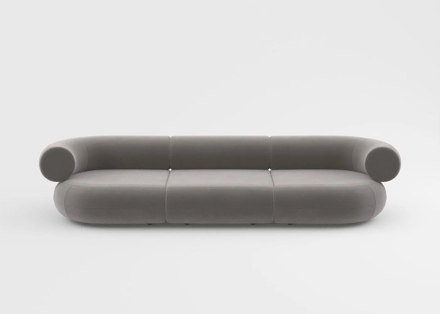 Tom Dixon Fat 3 seater Sofa in Velvet fabric 1