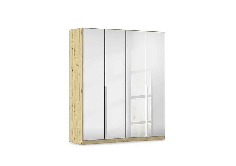Freja 181cm 4 Door Hinged Mirror Wardrobe