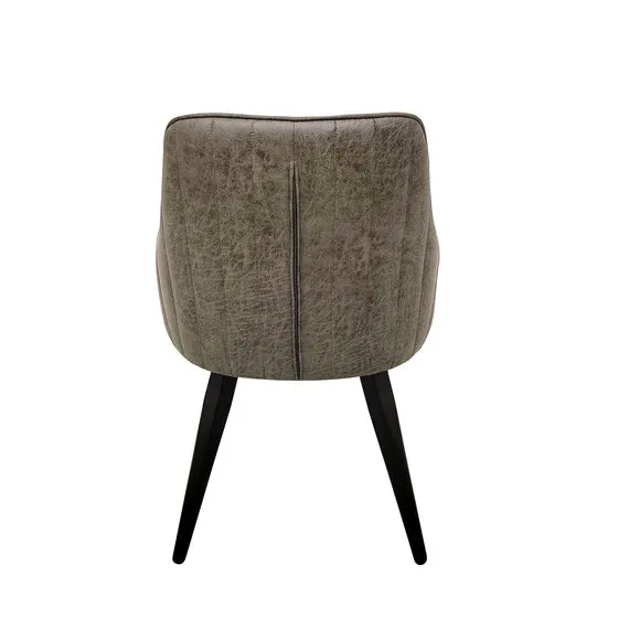 Indus Valley Set of 2 Logan Dining Chairs, Faux Leather 6