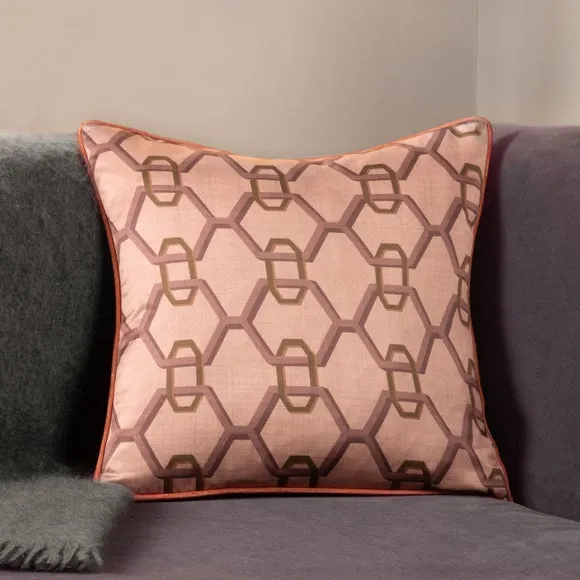Paoletti Carnaby Chain Polyester Square Cushion 1