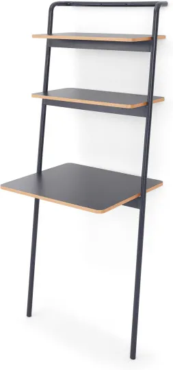 Made Essentials Mino Leaning Desk, Grey