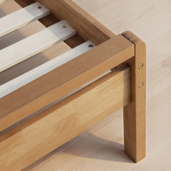 Scandi Mid Century Wooden Bed Frame 2