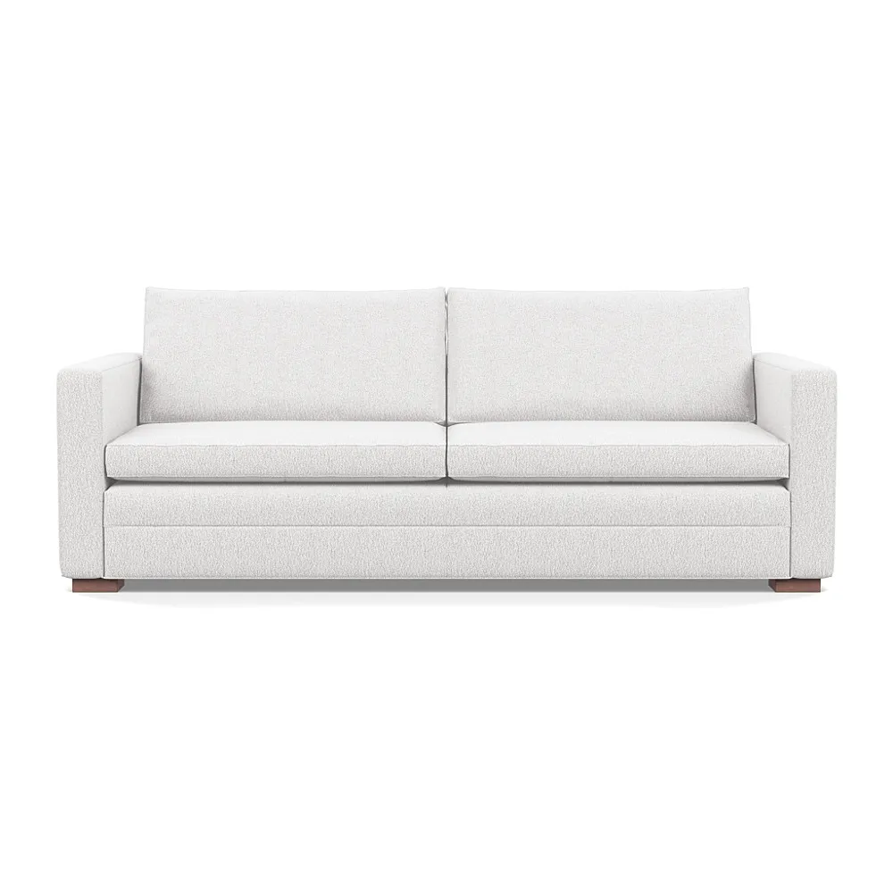 Heal's Palermo 4 Seater Sofa Loop Boucle Polar Walnut Feet 1