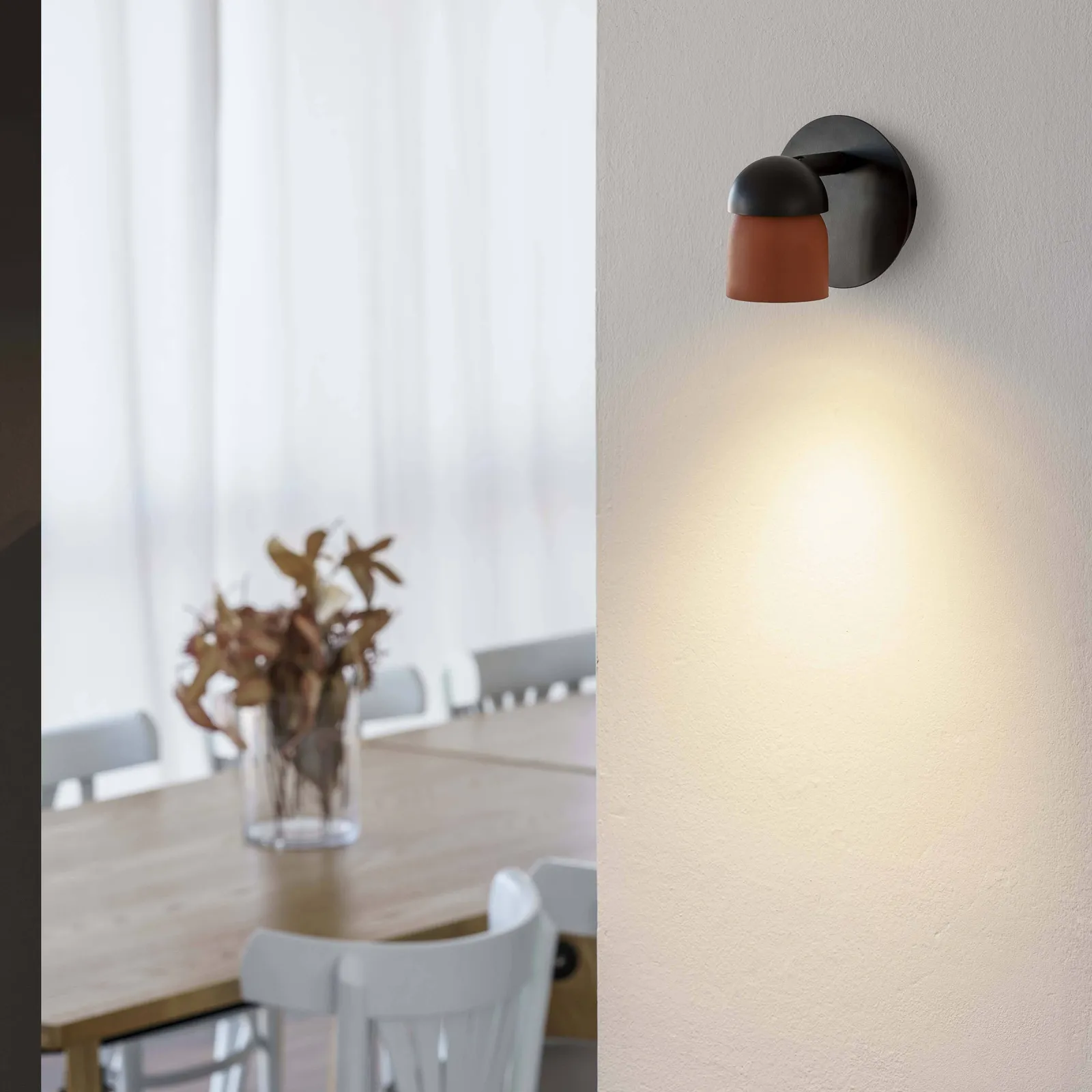 Netlighting Coco Wall Spotlight Black Terracota 1x GU10 3