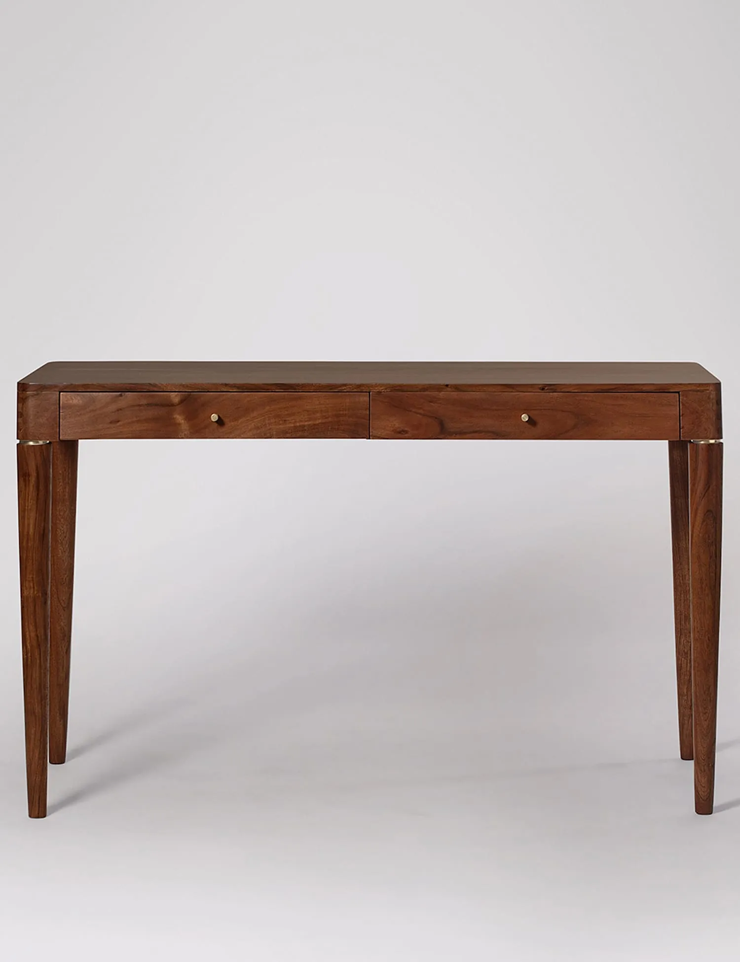 Swoon Bjorn Acacia Wood 2 Drawer Desk Dark Brown