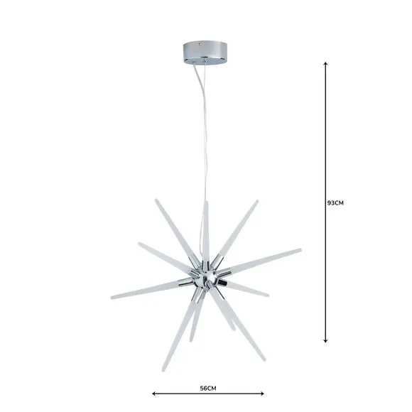 Liard 9 Light Pendant Integrated LED Star Ceiling Light 5