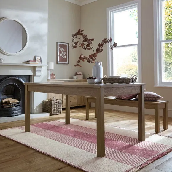 Clove Striped Wool Rug 1