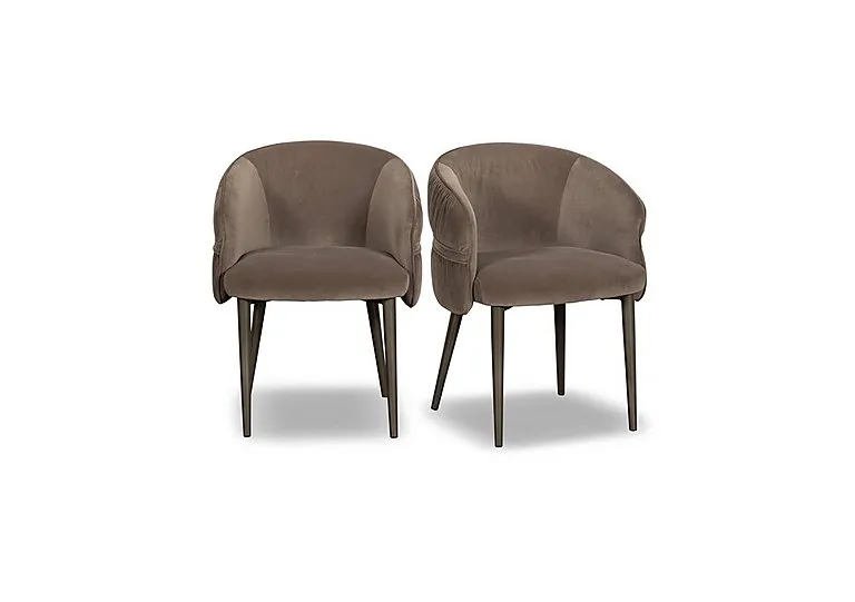 Vardy Pair of Fabric Dining Chairs - In Time for Christmas