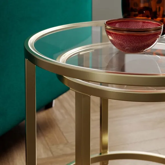 Sofia Glass Nest of Tables 4