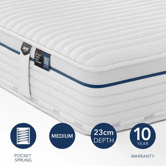 Return - Jay-Be Bio Cool 2000 Pocket Hybrid Mattress, Small Double