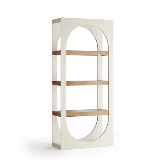 Albourne Tall Bookcase, Oak Effect 5
