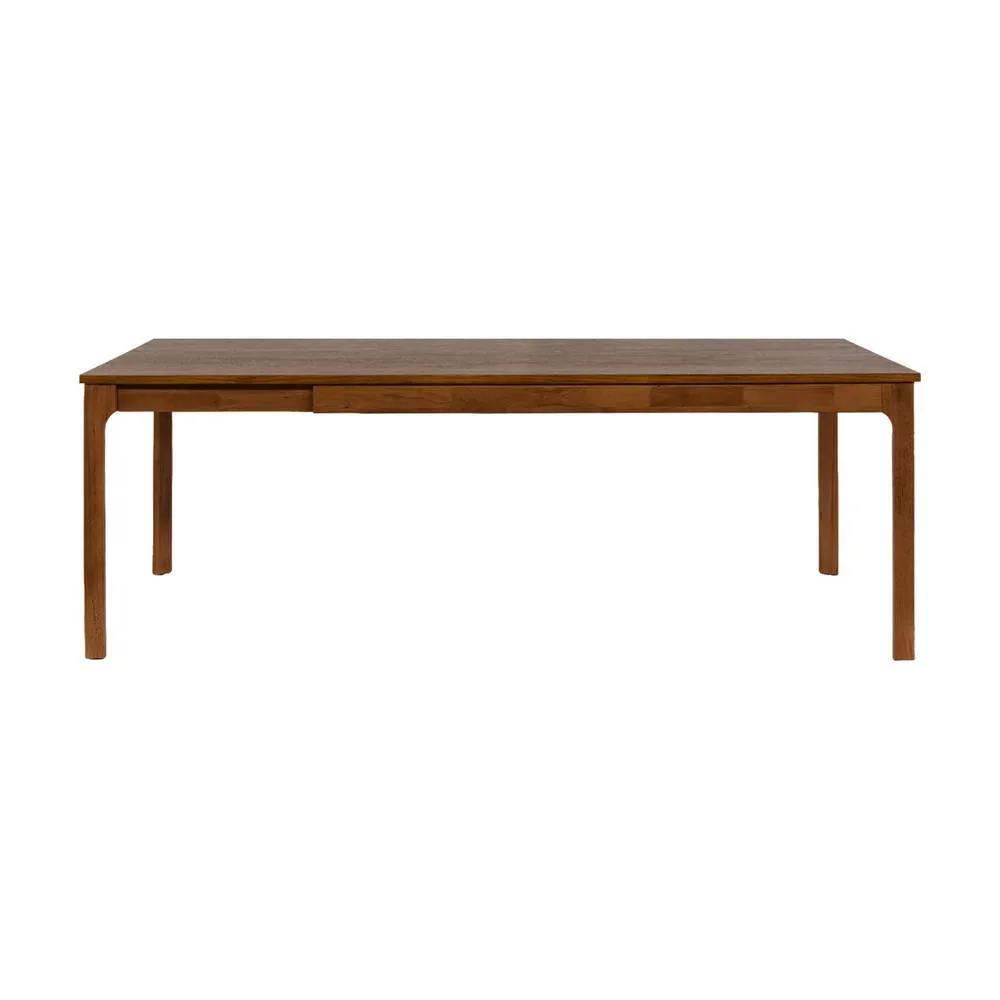 sweeek Dining table rectangular extendable with rubberwood & oak veneer in Dark Brown 3