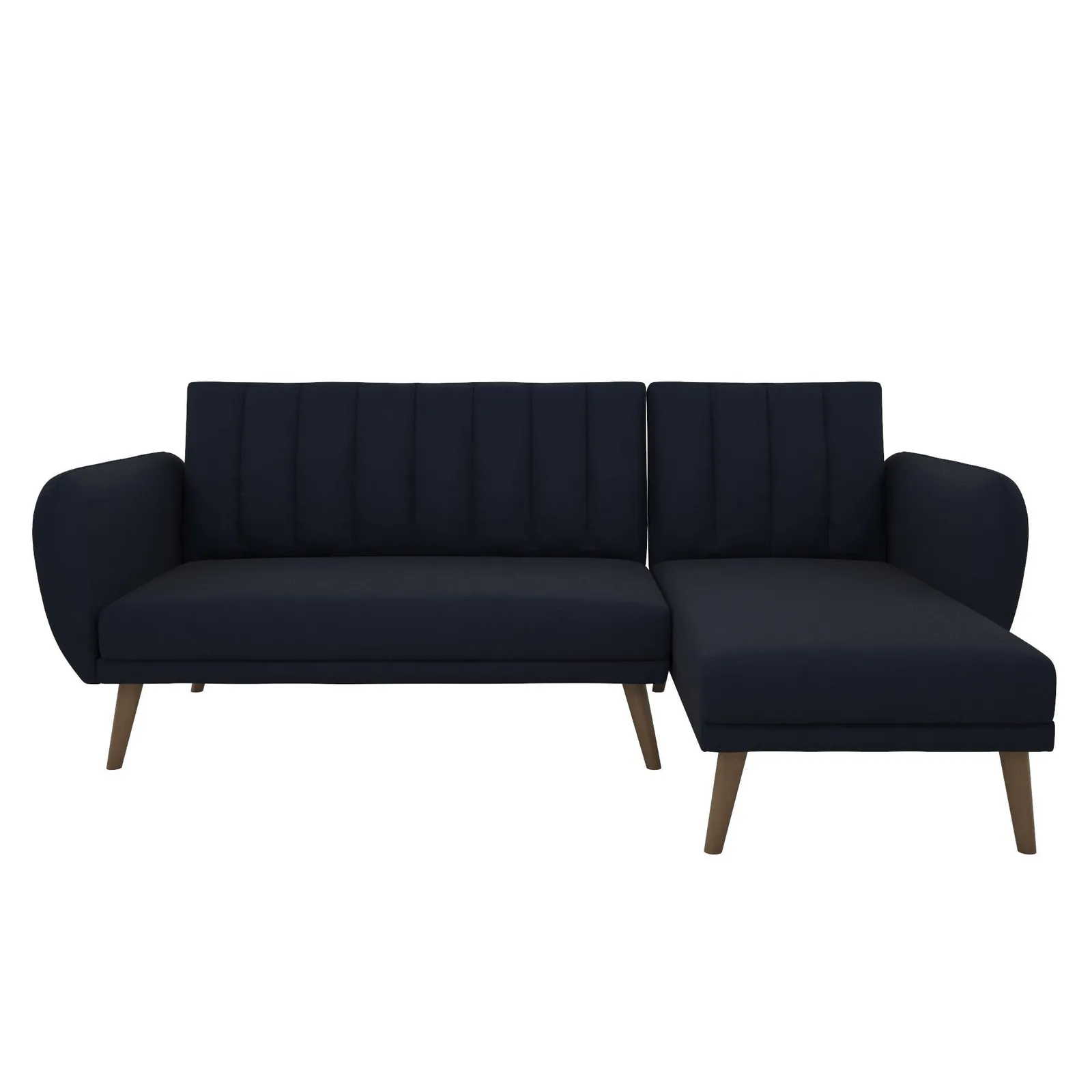 Brittany Linen Corner Sofa Bed Navy