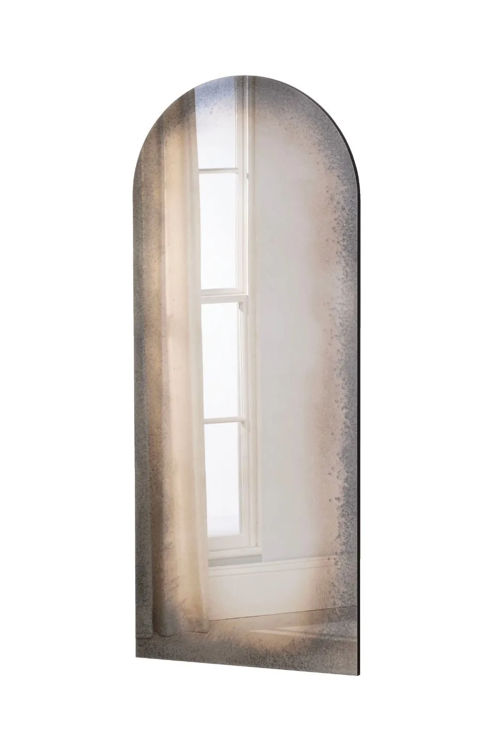 Yearn Mirrors Tribeca Arched Full Length Antiqued Mirror in Black 3