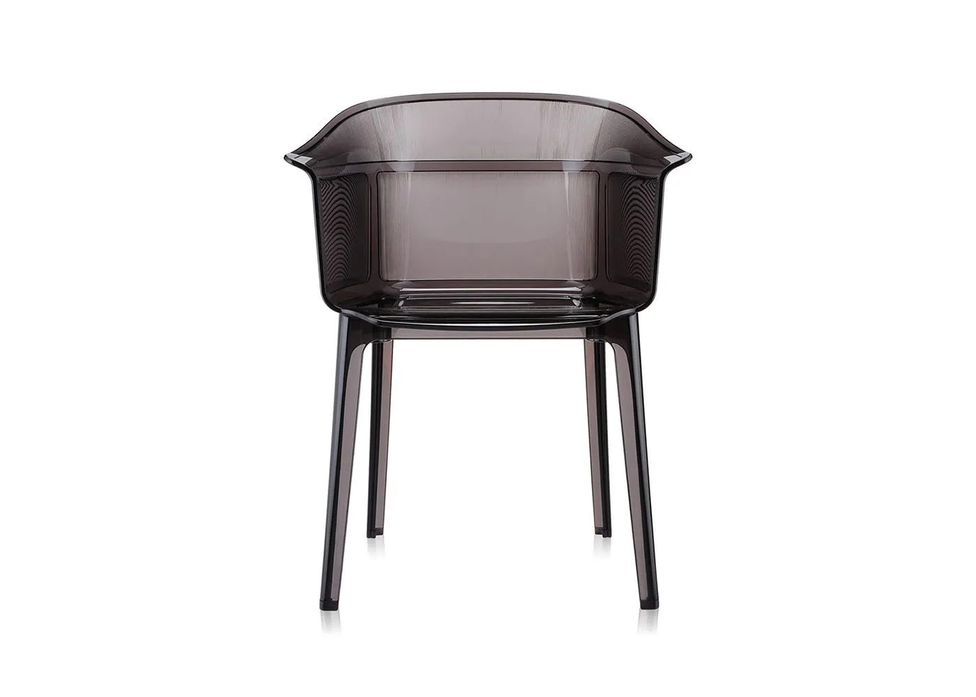 Kartell Papyrus Dining Chair Smoke Brown Set of 2