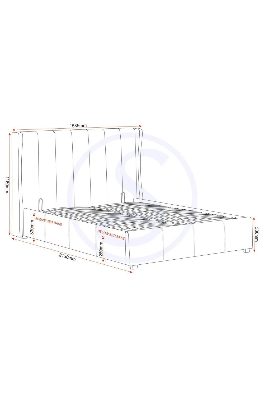 Seconique Amelia Plus 4'6" Double Storage Bed in Pink 6