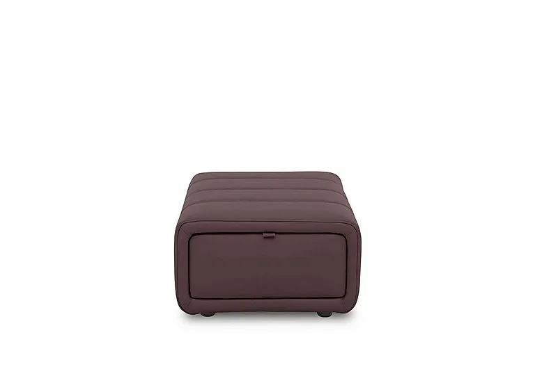 Elphaba Leather Storage Footstool