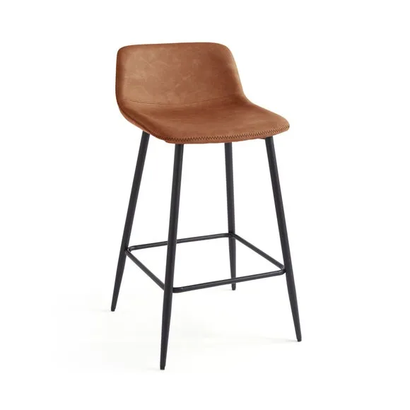 Jayden Counter Height Bar Stool, Faux Leather 6
