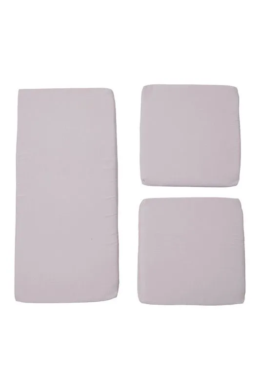 Living and Home 3Pcs Outdoor Waterproof Seat Cushion Set in Light Grey