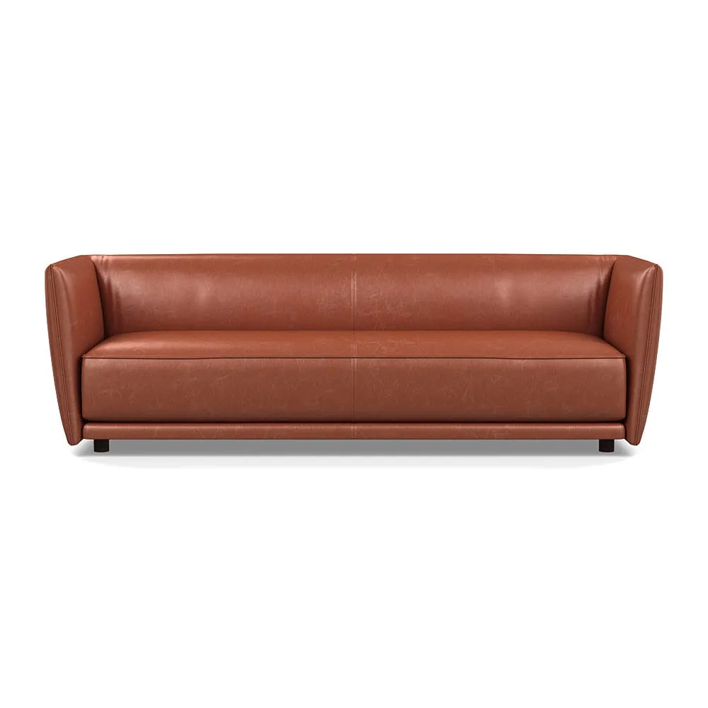 Heal's Valley 4 Seater Sofa Stonewash Light Brown Walnut Stain Feet 1