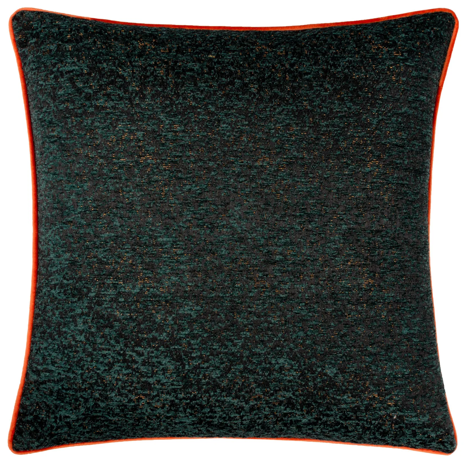 Paoletti Galaxy Chenille Piped Cushion in Emerald 1