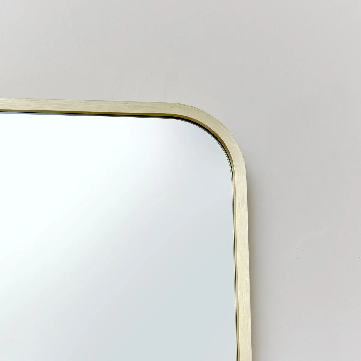 Melody Maison Gold Curved Framed Wall Mirror 50cm X 40cm in Metallic Gold 6