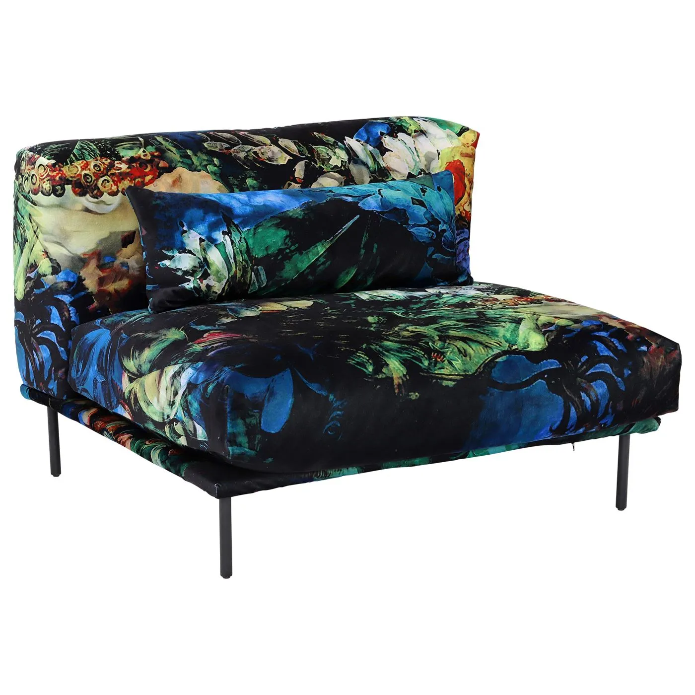 Timothy Oulton Sectional Studio 1 Seat Infill, Acid Jungle